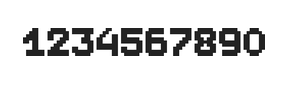 7×9数字点阵字体 ddN79BB1984