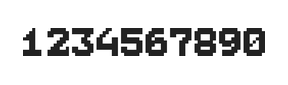 7×9数字点阵字体 ddN79BB1996