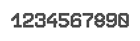 8×11数字点阵字体 ddN811AA0371