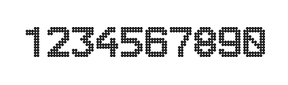 8×11数字点阵字体 ddN811AA0423