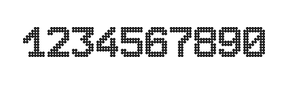8×11数字点阵字体 ddN811AA0791