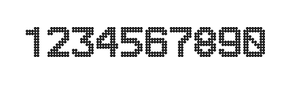 8×11数字点阵字体 ddN811AA0832