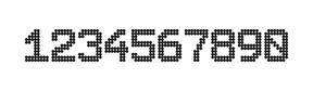 8×11数字点阵字体 ddN811AA0835