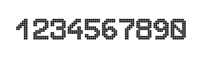 8×11数字点阵字体 ddN811AA0885