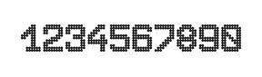 8×11数字点阵字体 ddN811AA0897