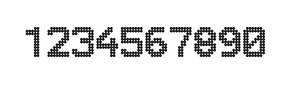 8×11数字点阵字体 ddN811AA1212