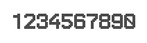 8×11数字点阵字体 ddN811AA1429