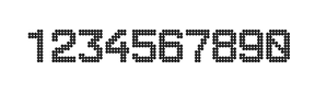 8×11数字点阵字体 ddN811AA1515