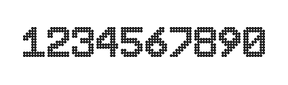8×11数字点阵字体 ddN811AA1516