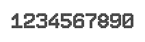 8×11数字点阵字体 ddN811AA1832