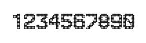 8×11数字点阵字体 ddN811AA1888