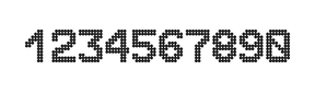 8×11数字点阵字体 ddN811AA1974