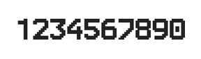 8×11数字点阵字体 ddN811AB0311