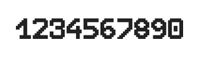 8×11数字点阵字体 ddN811AB0835