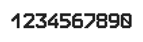 8×11数字点阵字体 ddN811AB0927