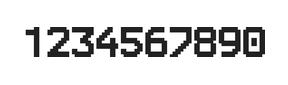 8×11数字点阵字体 ddN811AB1212