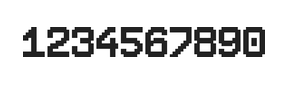 8×11数字点阵字体 ddN811AB1755