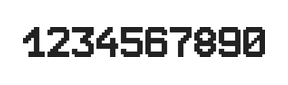 8×11数字点阵字体 ddN811AB1758