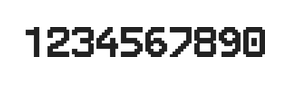 8×11数字点阵字体 ddN811AB1776