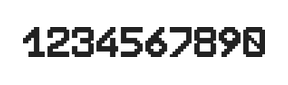 8×11数字点阵字体 ddN811AB1911