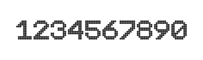 9×11数字点阵字体 ddN911AA1212